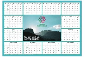 Write On Calendar Desk Mat