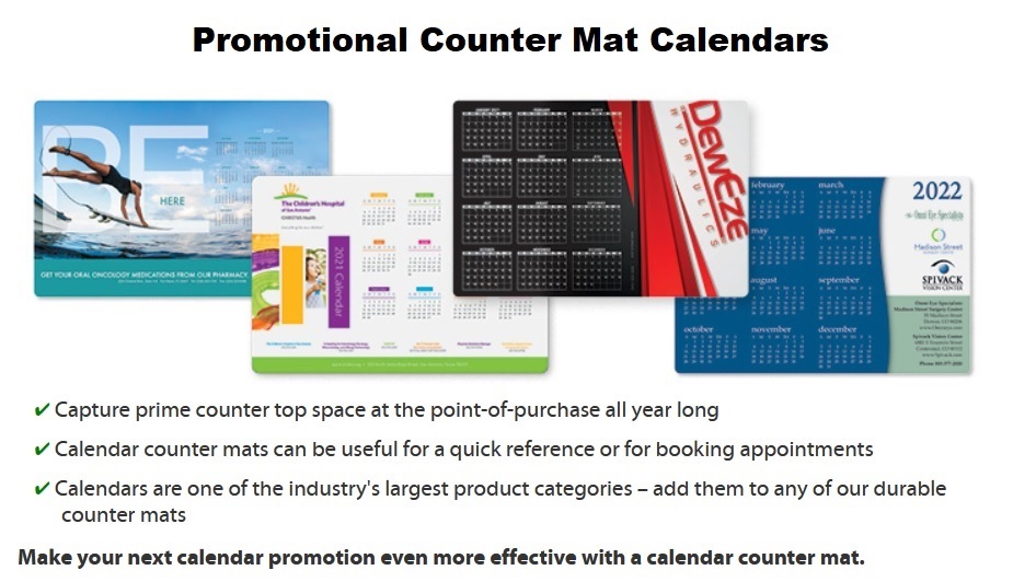 Calendar Counter Mat