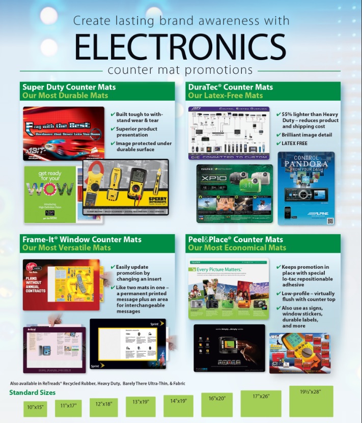 Beverage Counter Mat Flyer