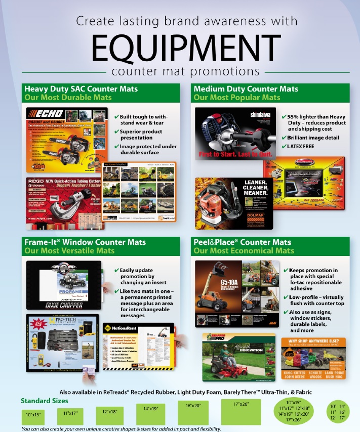 Equipment Counter Mat Flyer